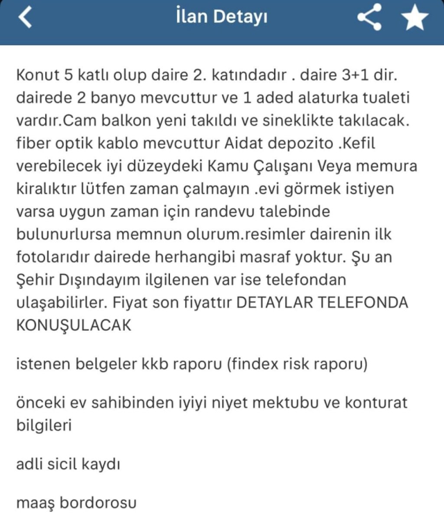 Ev sahibinin kiracıdan istediği belgeler sosyal medyada gündem oldu