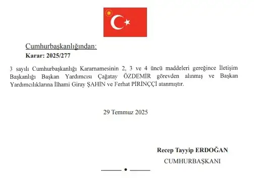 İletişim Başkanlığı'nda görev değişimi! Yeni atamalar belli oldu