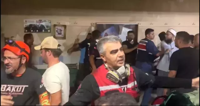 Yangın yerini karıştıran iddia! Tekme tokat dövüldü, jandarma kurtardı