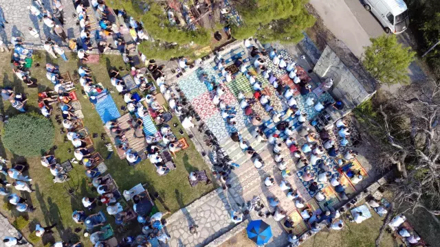 Yangınların 1 haftadır sürdüğü Karabük'te halk yağmur duasına çıktı