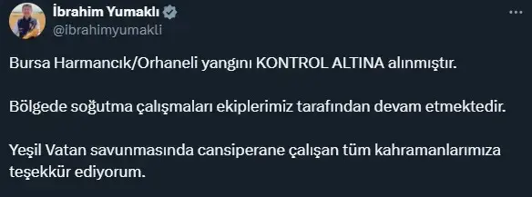 Yeniden başlayan yangına jet müdahale! Kontrol altına alındı