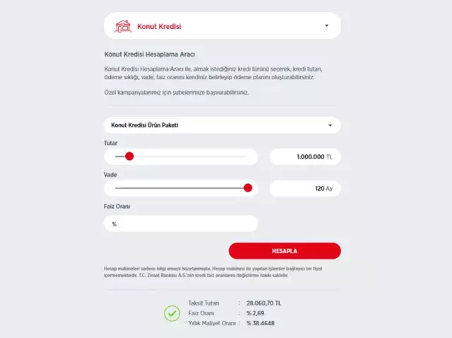 Ziraat Bankası Konut Kredisi Faiz Oranını Düşürdü