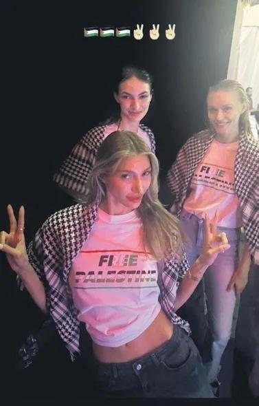 60 modelden Filistin'e güçlü dayanışma mesajı