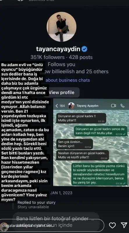 Genç oyuncunun ifşası sonrası Seren Serengil'den Tayanç Ayaydın'a destek çıkışı