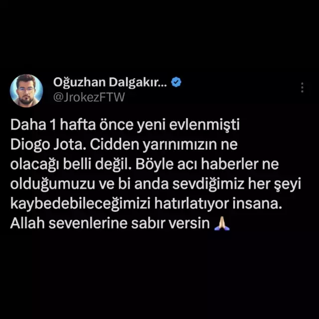 Hayatını kaybeden yayıncı Oğuzhan Dalgakıran'ın Jota paylaşımı kahretti