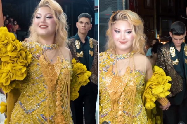 Kobra Murat'ın kızına takı şöleni! Altınlar havada uçuştu, dövizlerden şemsiye yapıldı