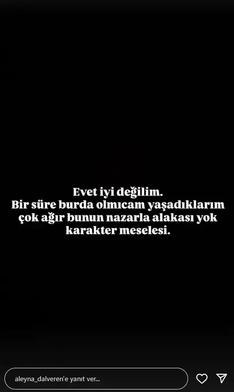 Mutluluğu kısa sürdü! Aleyna Dalveren'den sitem dolu paylaşım