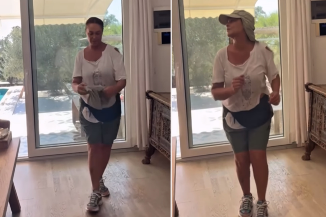 Sıcak hava yürüyüşü engelledi, Hülya Avşar evdeki doğal halini paylaştı