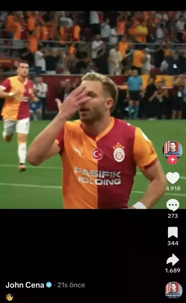 WWE efsanesi John Cena, Barış Alper Yılmaz'ı paylaştı