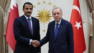 Cumhurbaşkanı Erdoğan Katar Emiri Al Sani ile görüştü