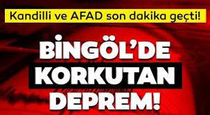 Son Dakika Deprem… AFAD Duyurdu: Bingöl’de Peş Peşe Korkutan Depremler!