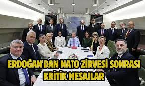 Erdoğan’dan NATO Zirvesi Dönüşü Önemli Mesajlar