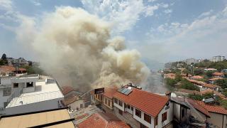 Antalya tarihi Kaleiçi’nde yangın