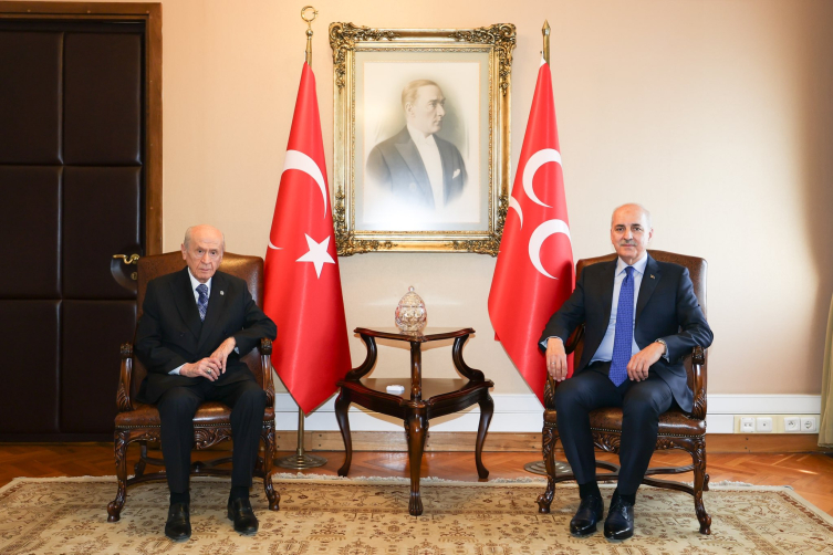 TBMM Başkanı Kurtulmuş'tan MHP Genel Başkanı Bahçeli'ye ziyaret
