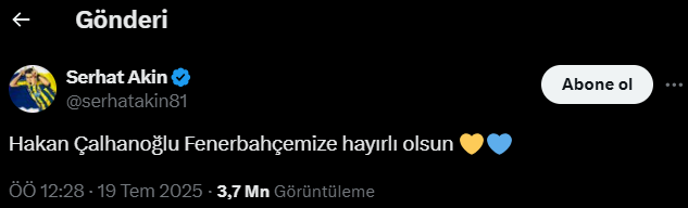 Gece yarısı paylaşım geldi! Fenerbahçe’den Hakan Çalhanoğlu bombası – Haberler