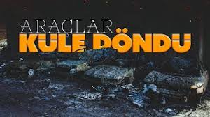 İzmir’deki yangın galericiler sitesinde onlarca aracı küle döndürdü