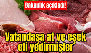 Bakanlık ifşa etti: İki ilimizde vatandaşa at ve eşek eti yedirdiler