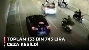 Motosikletleriyle tüneli kapatan 13 sürücüye para cezası