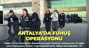 Antalya’da Fuhuş ve Yağma Operasyonu: 28 Şüpheli Yakalandı
