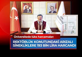 Nihat Şındak’ın rektörlük konutundaki arızalı sinekliklere 193 bin lira harcandı – Haberler