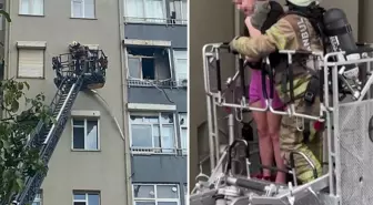 Üsküdar’da 10 katlı binada yangın çıktı