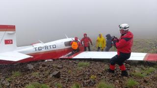 Erzurum-Rize arasında düşen uçaktaki yolcu sağ olarak kurtarıldı