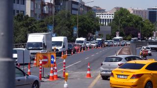 Sıhhiye Köprüsü’nde bakım çalışmaları nedeniyle trafik yoğunluğu oluştu