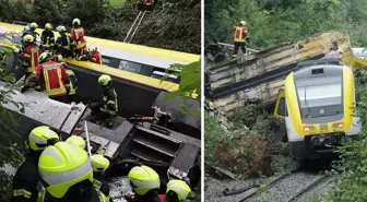 Almanya’da yolcu treni raydan çıkarak devrildi: 3 ölü, 34 yaralı