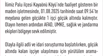 Elazığ’da Maden Ocağında Göçük: Arama-Kurtarma Çalışmaları Devam Ediyor