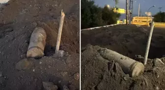 Erzurum’da 150 yıllık patlamamış top mermisi bulundu