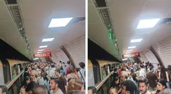 Üsküdar – Samandıra metro hattında arıza! Duraklarda yoğun kalabalıklar oluştu