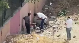 Okul önünde uyuşturucu kullanırken önce kameralara, sonra polise yakalandılar