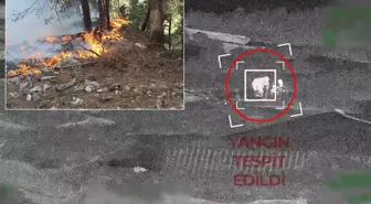 Orman kundakçıları İHA’ya böyle yakalandı