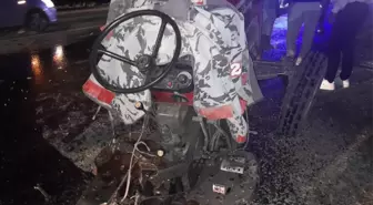 Çorum’da Otomobil ile Traktör Çarpıştı: 5 Yaralı